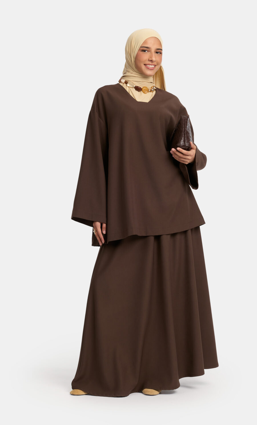 ESSENTIAL CUFF SET - BROWN, L