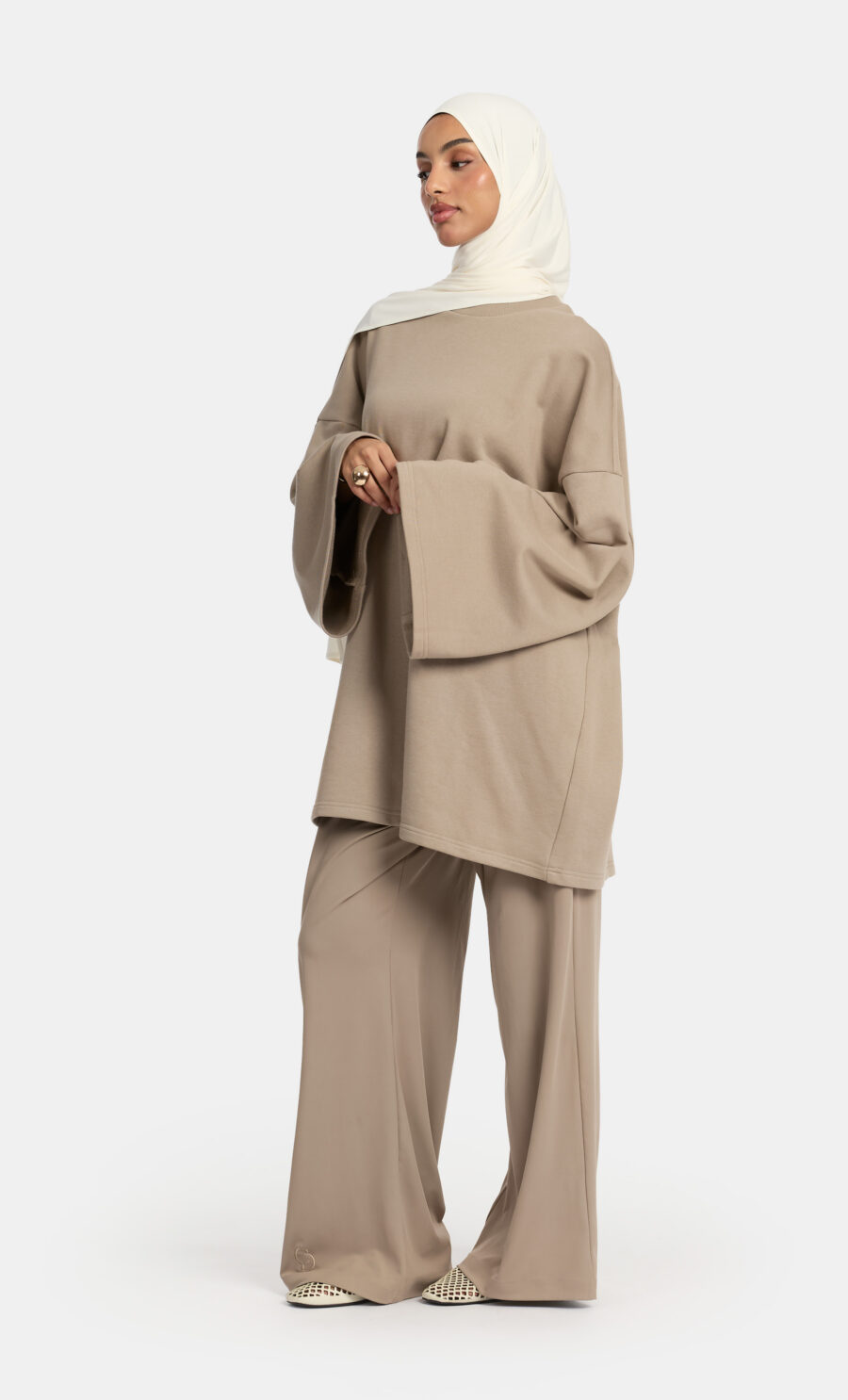 JERSEY PANTS - DRIFTWOOD, S