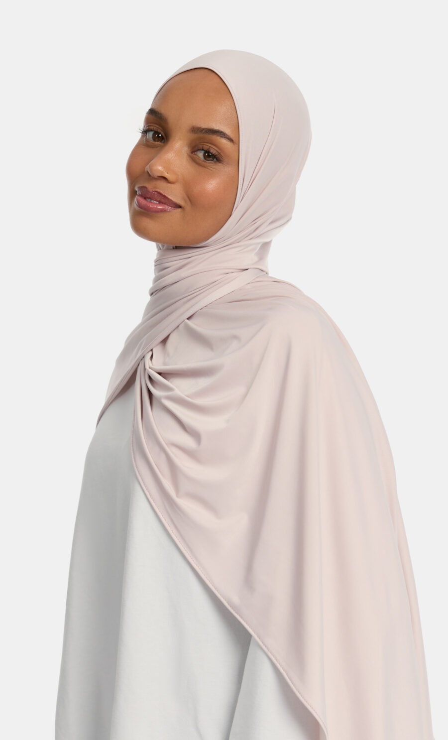 LIQUID JERSEY SCARF - MINK