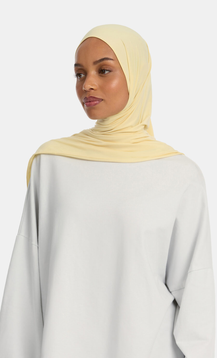 LIQUID JERSEY SCARF - BUTTER YELLOW