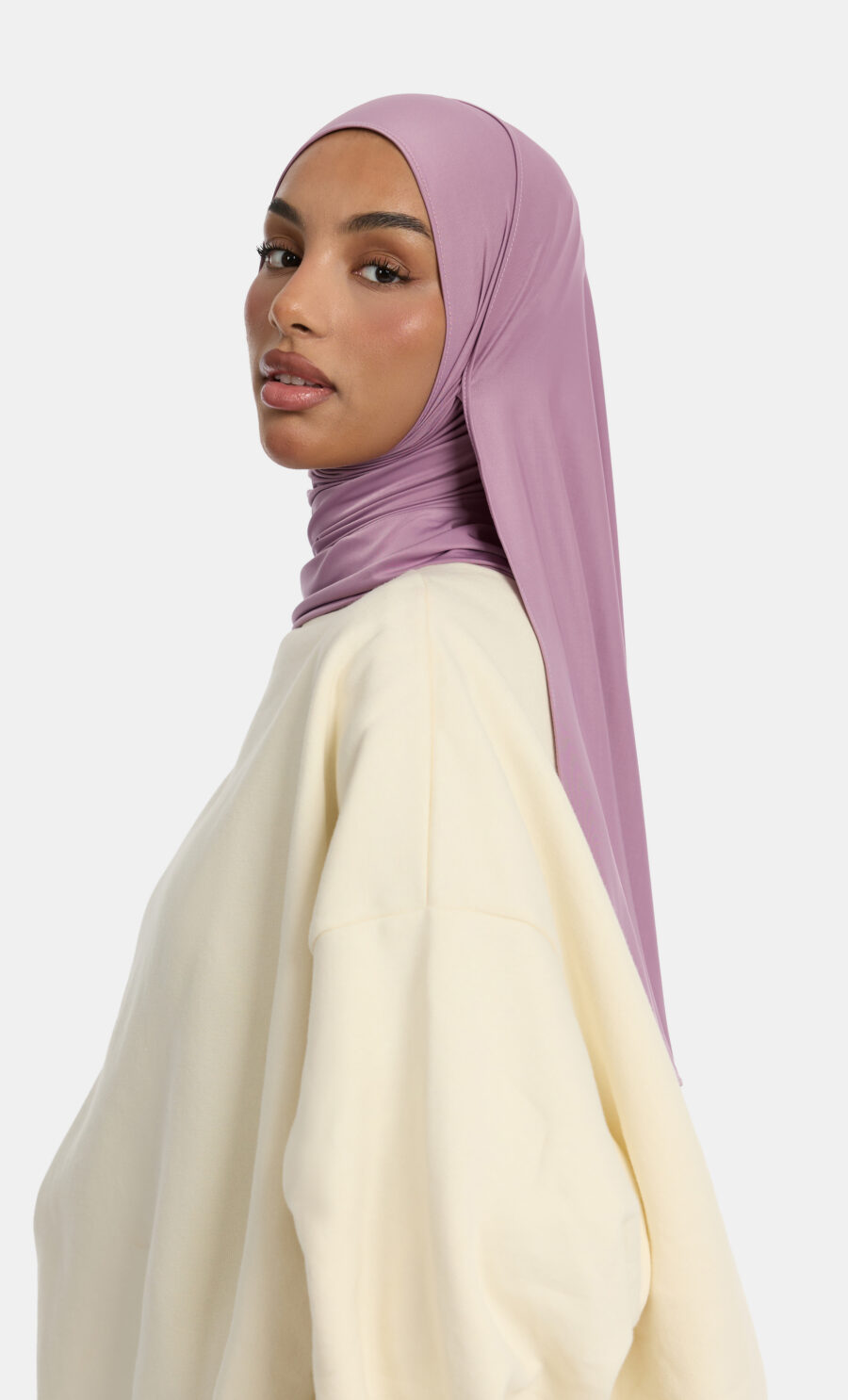 LIQUID JERSEY SCARF - DARK LAVENDER