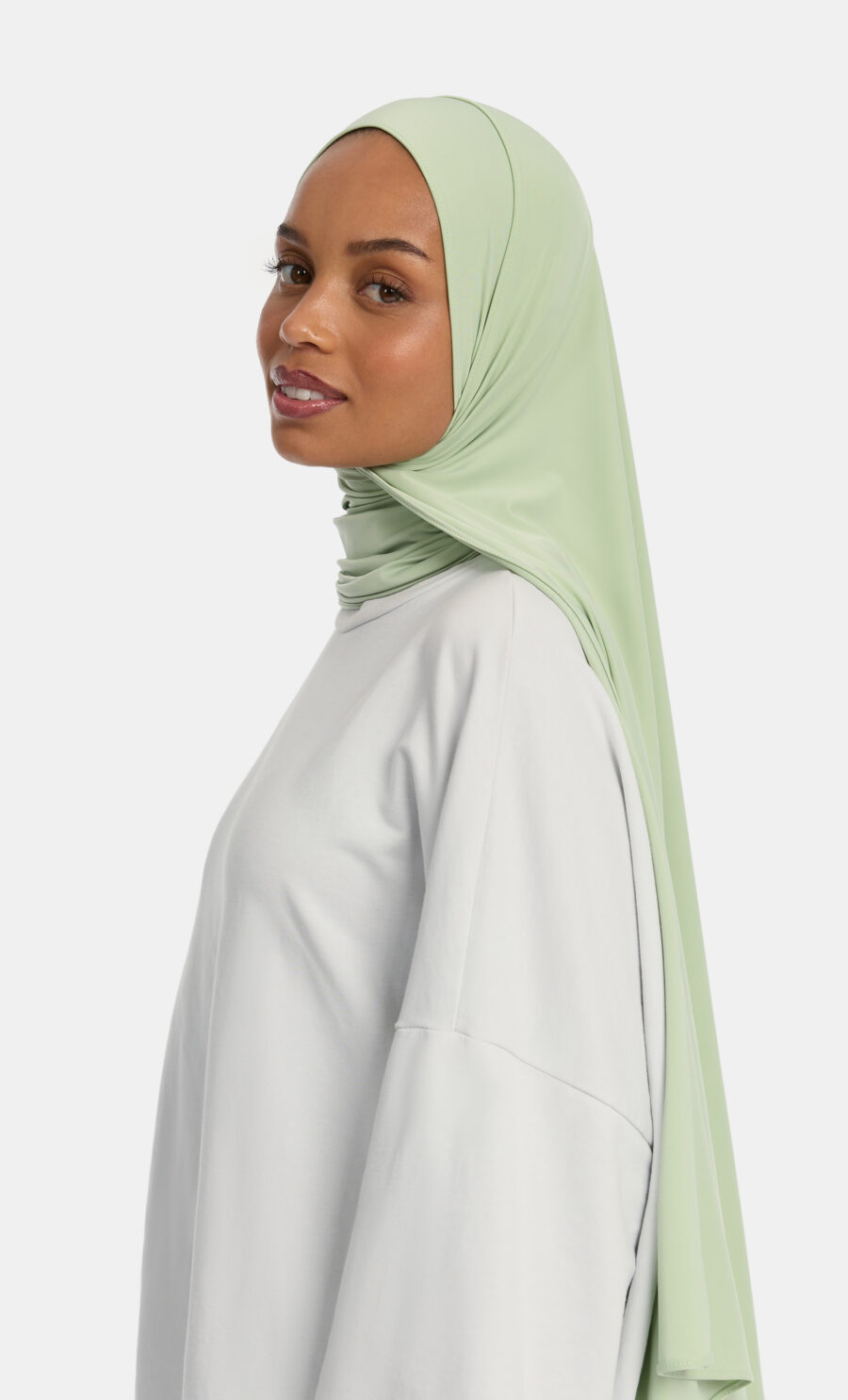 LIQUID JERSEY SCARF - MATCHA