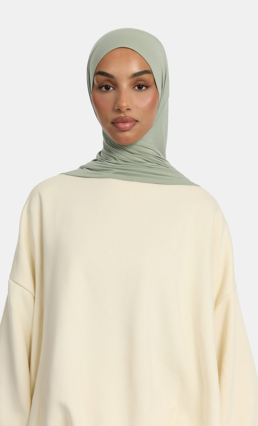 LIQUID JERSEY SCARF - SAGE GREEN