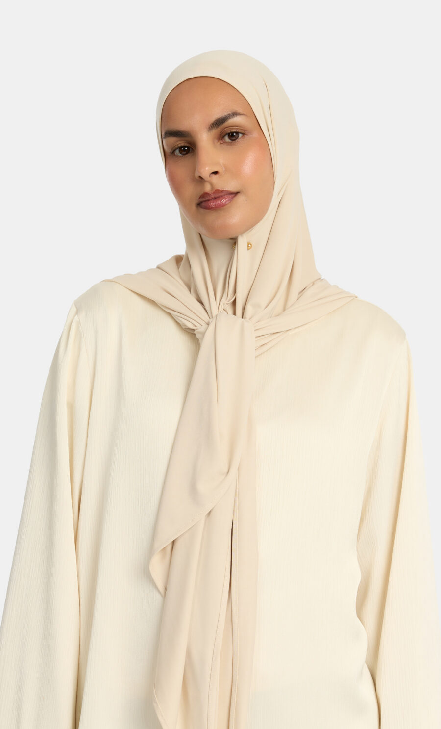 BREATHABLE TRIANGLE HIJAB - STONE