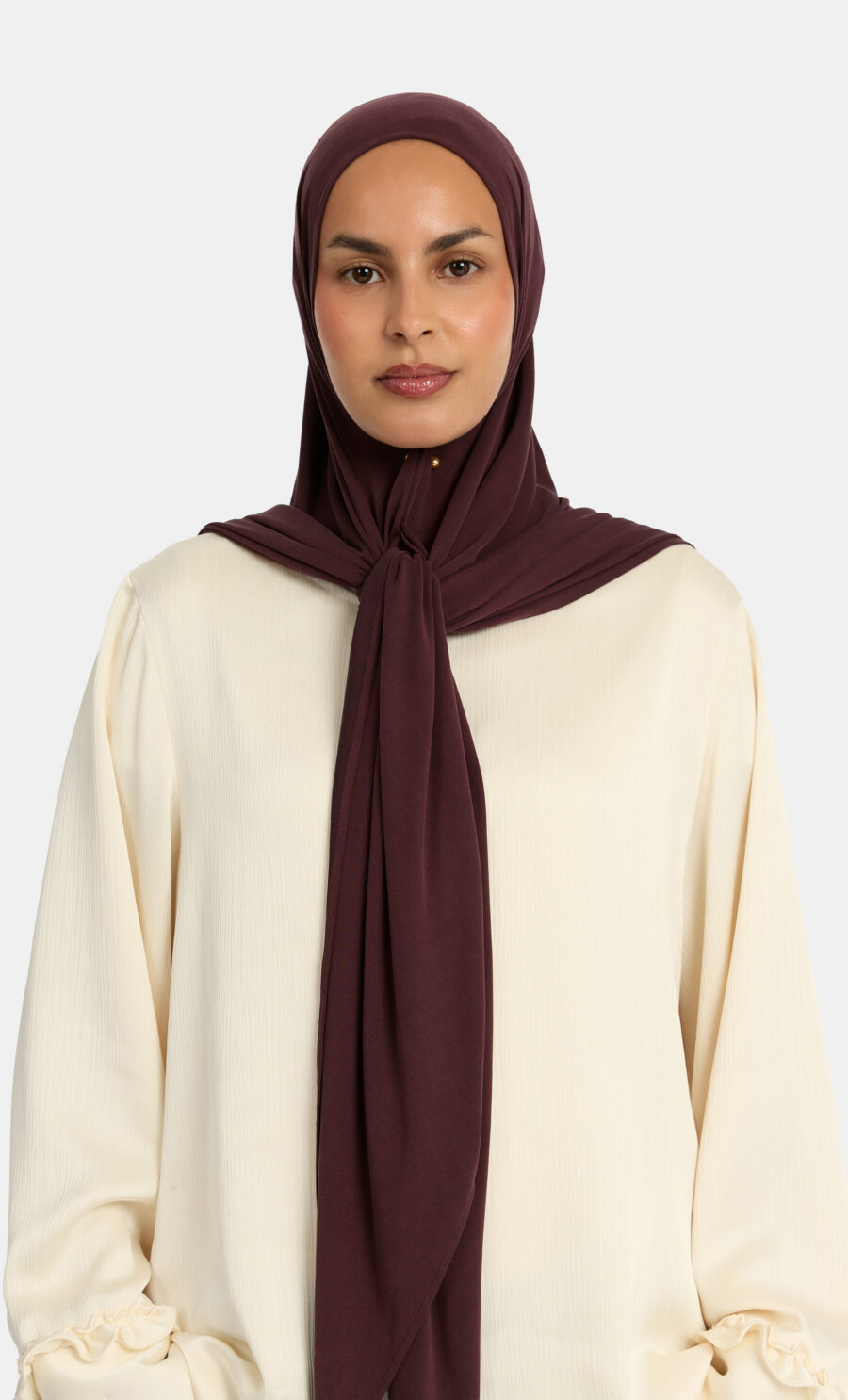 BREATHABLE TRIANGLE HIJAB - VINTAGE PURPLE