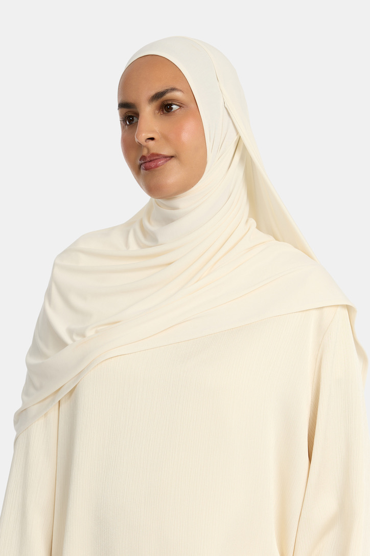BREATHABLE JERSEY SCARF - OFF-WHITE
