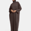 MAXI OVERSIZED BURKINI SET - DARK BROWN