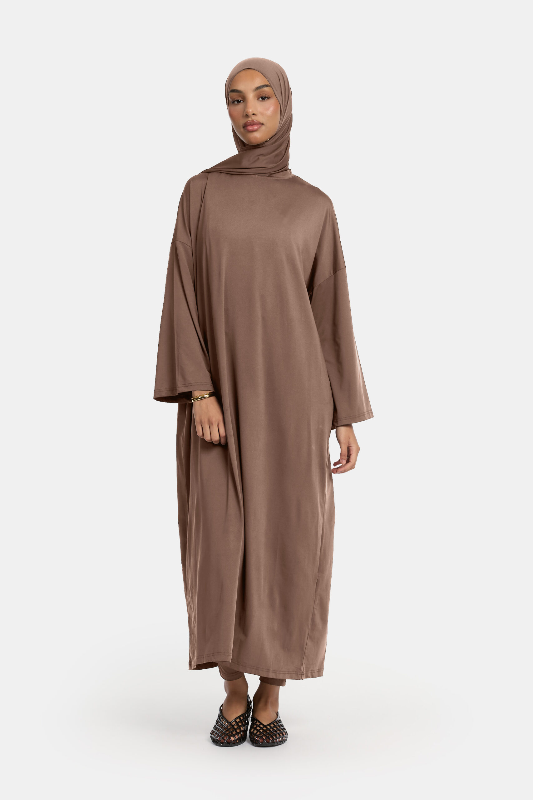MAXI OVERSIZED BURKINI SET - HAZELNUT