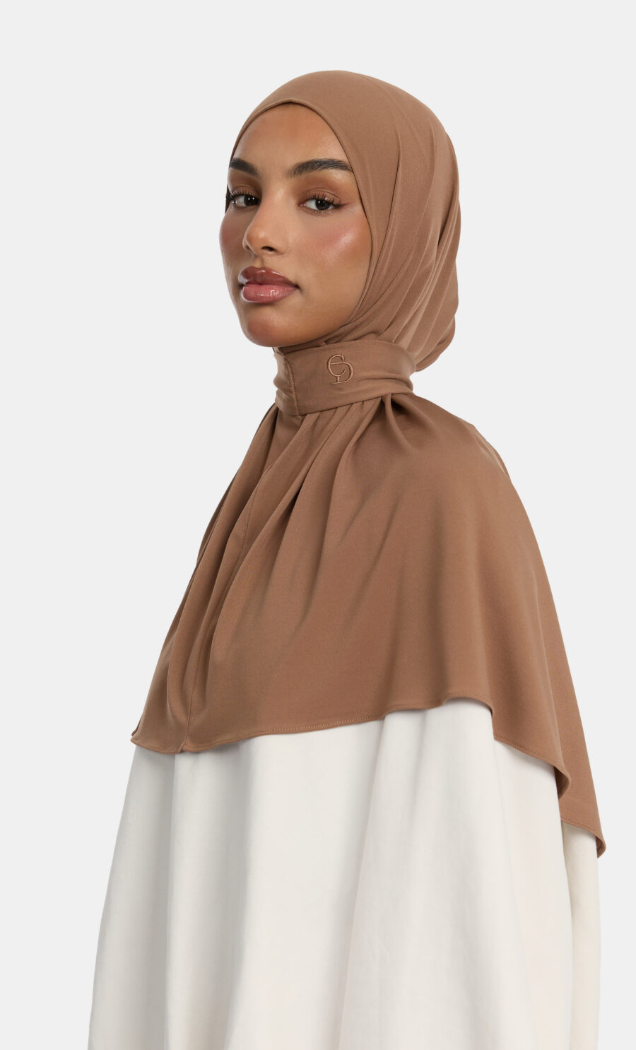 PREMIUM JERSEY PULL TIE HIJAB - BROWN SUGAR