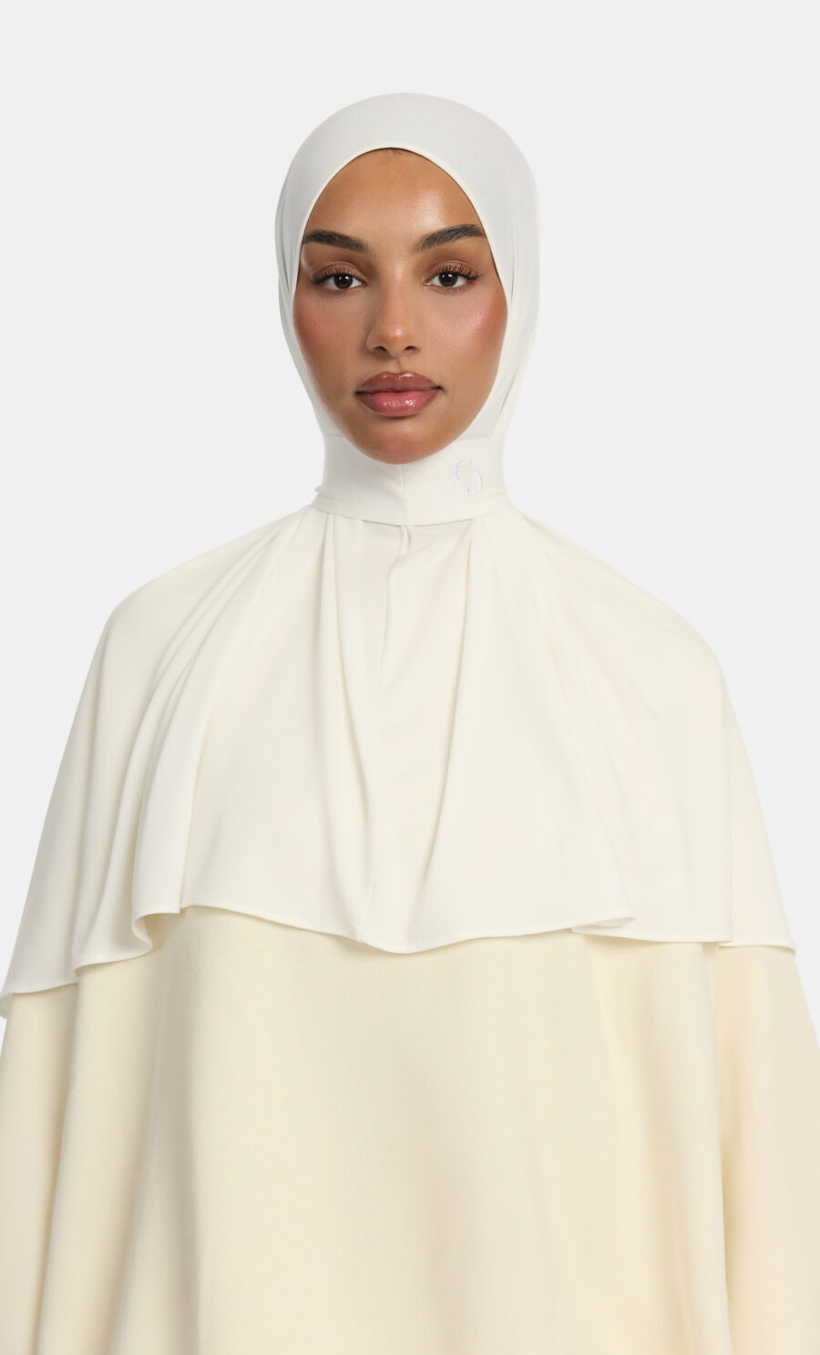 PREMIUM JERSEY PULL TIE HIJAB - OFF-WHITE