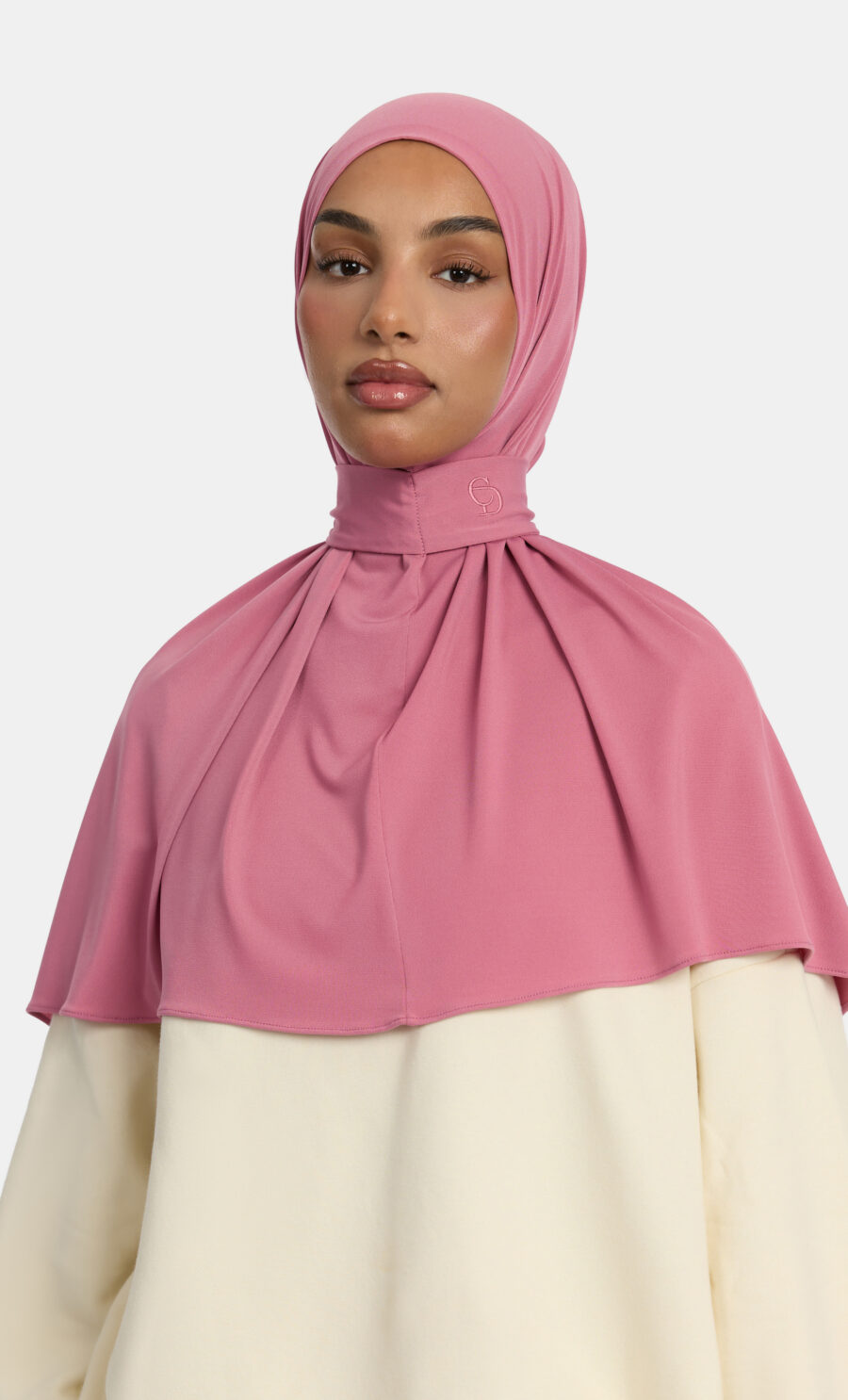 PREMIUM JERSEY PULL TIE HIJAB - OLD PINK