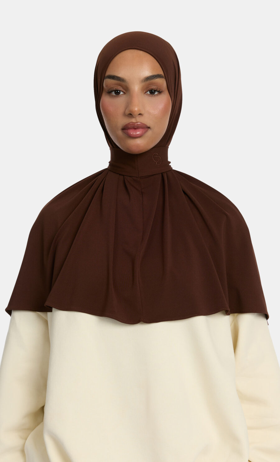 PREMIUM JERSEY PULL TIE HIJAB - BURNT MOCHA