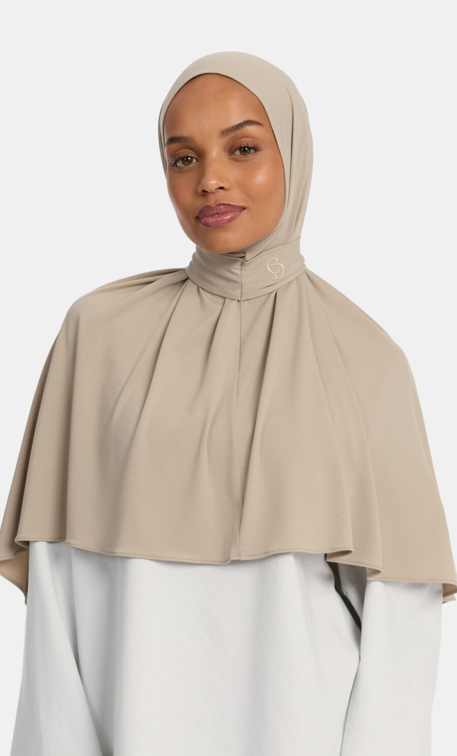 PREMIUM JERSEY PULL TIE HIJAB - DESERT
