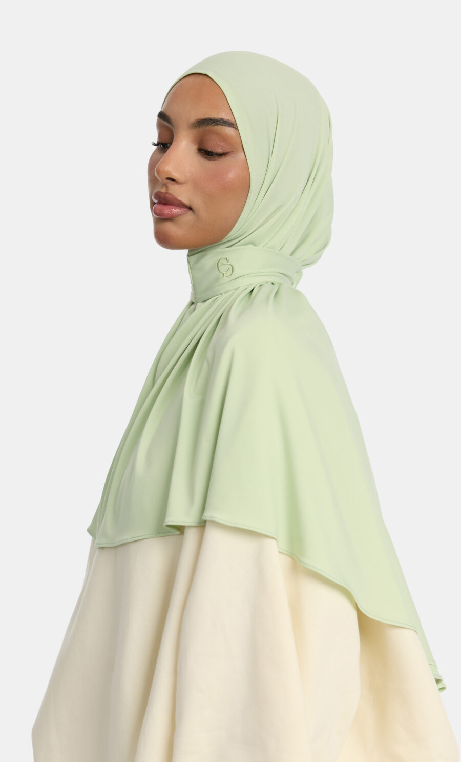 PREMIUM JERSEY PULL TIE HIJAB - MATCHA