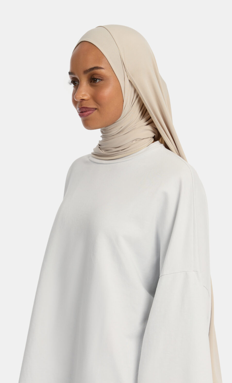 MODAL JERSEY SCARF - PLATINUM