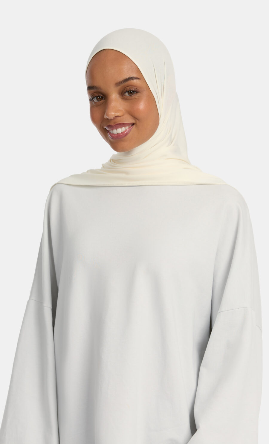 MODAL JERSEY SCARF - OFF-WHITE