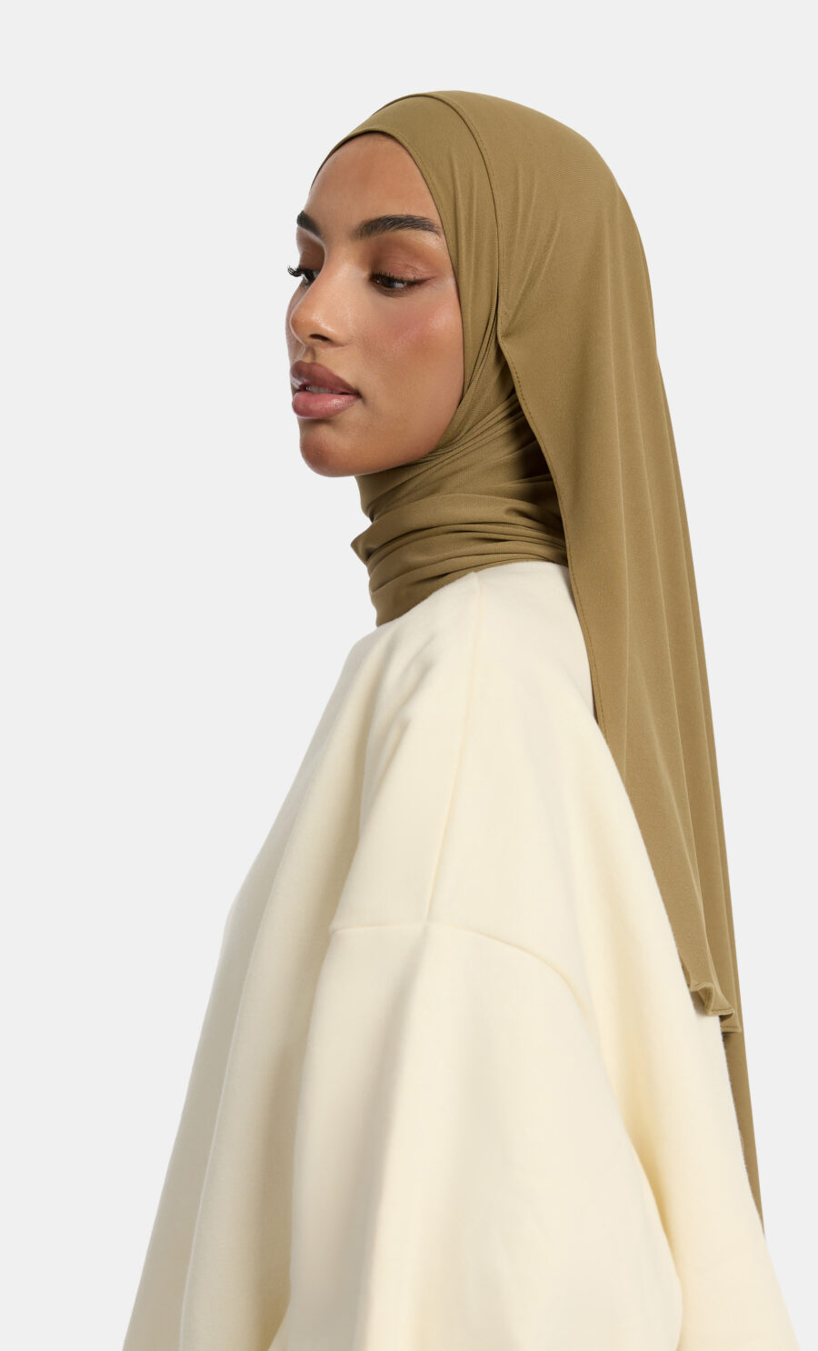 PREMIUM JERSEY SCARF - OLIVE
