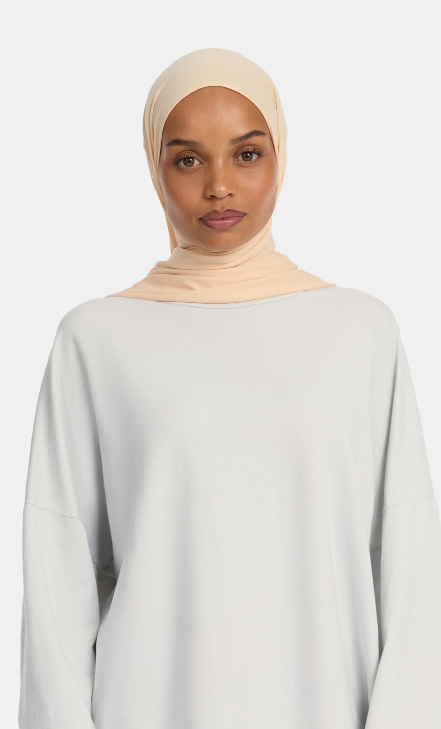 PREMIUM JERSEY SCARF - SOFT PEACH