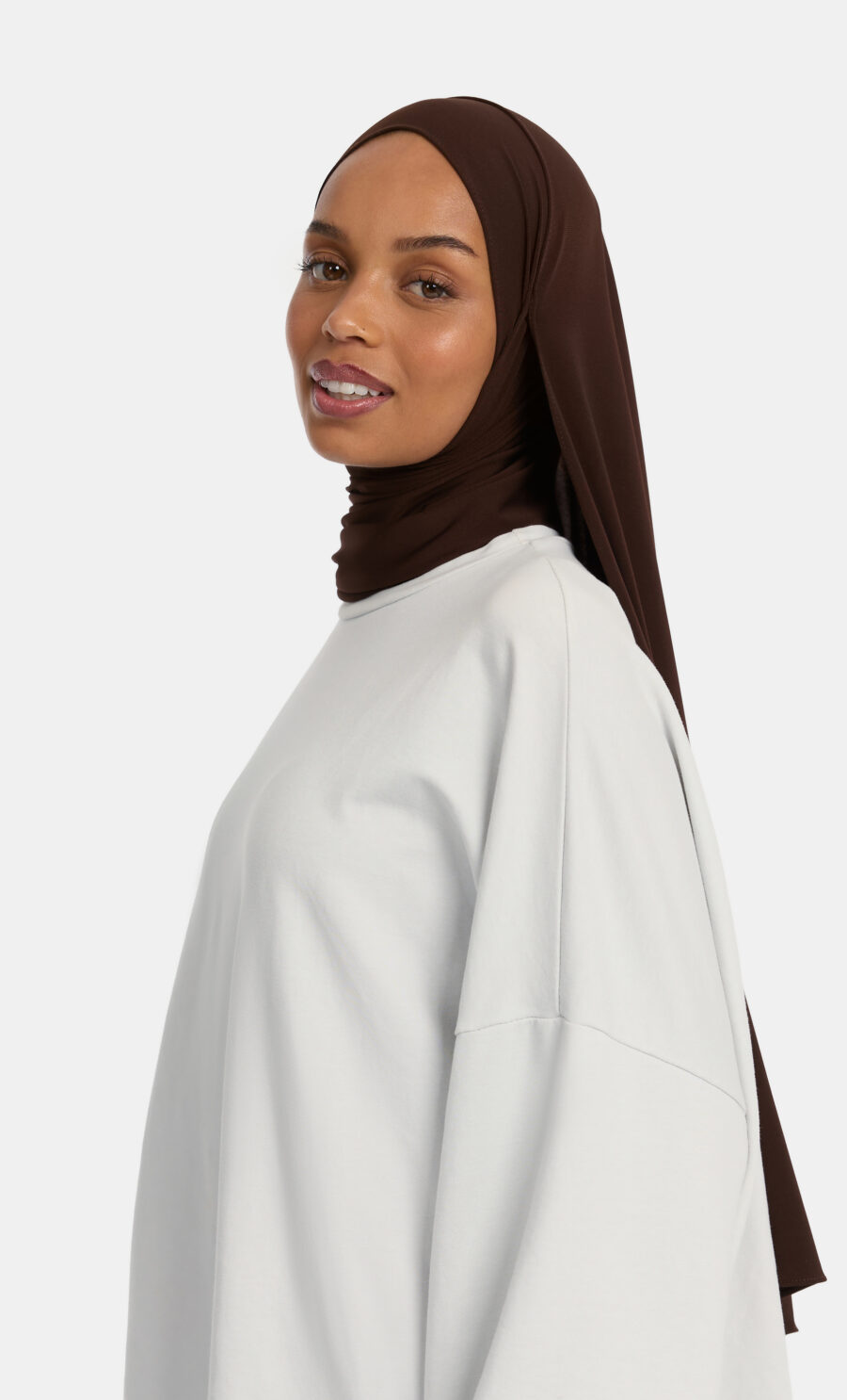 PREMIUM JERSEY SCARF - DARK CHOCOLATE