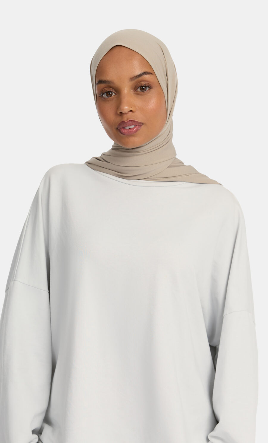 PREMIUM JERSEY SCARF - STONE DESERT