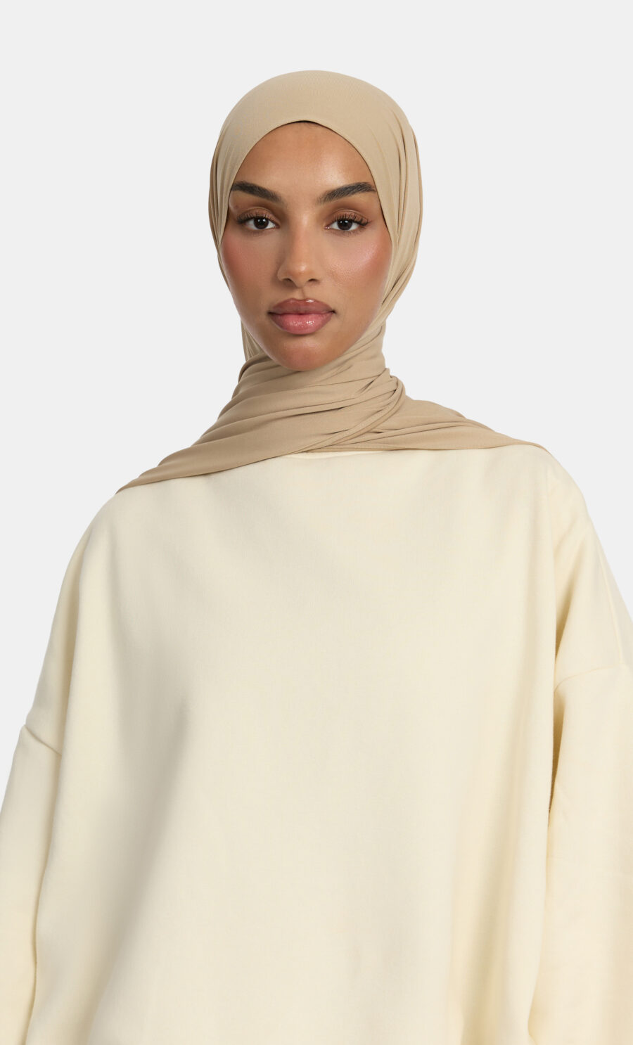 PREMIUM JERSEY SCARF - BEIGE
