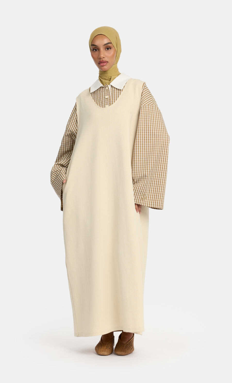 ESSENTIAL LOOSE GILET DRESS