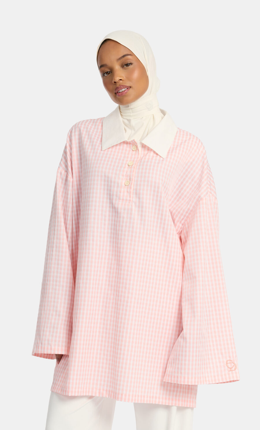 OVERSIZED DETAILED SHIRT - PINK, S/M