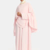LAYERED CAPE DRESS-BABY PINK