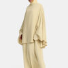 LAYERED CAPE DRESS-SAGE GREEN