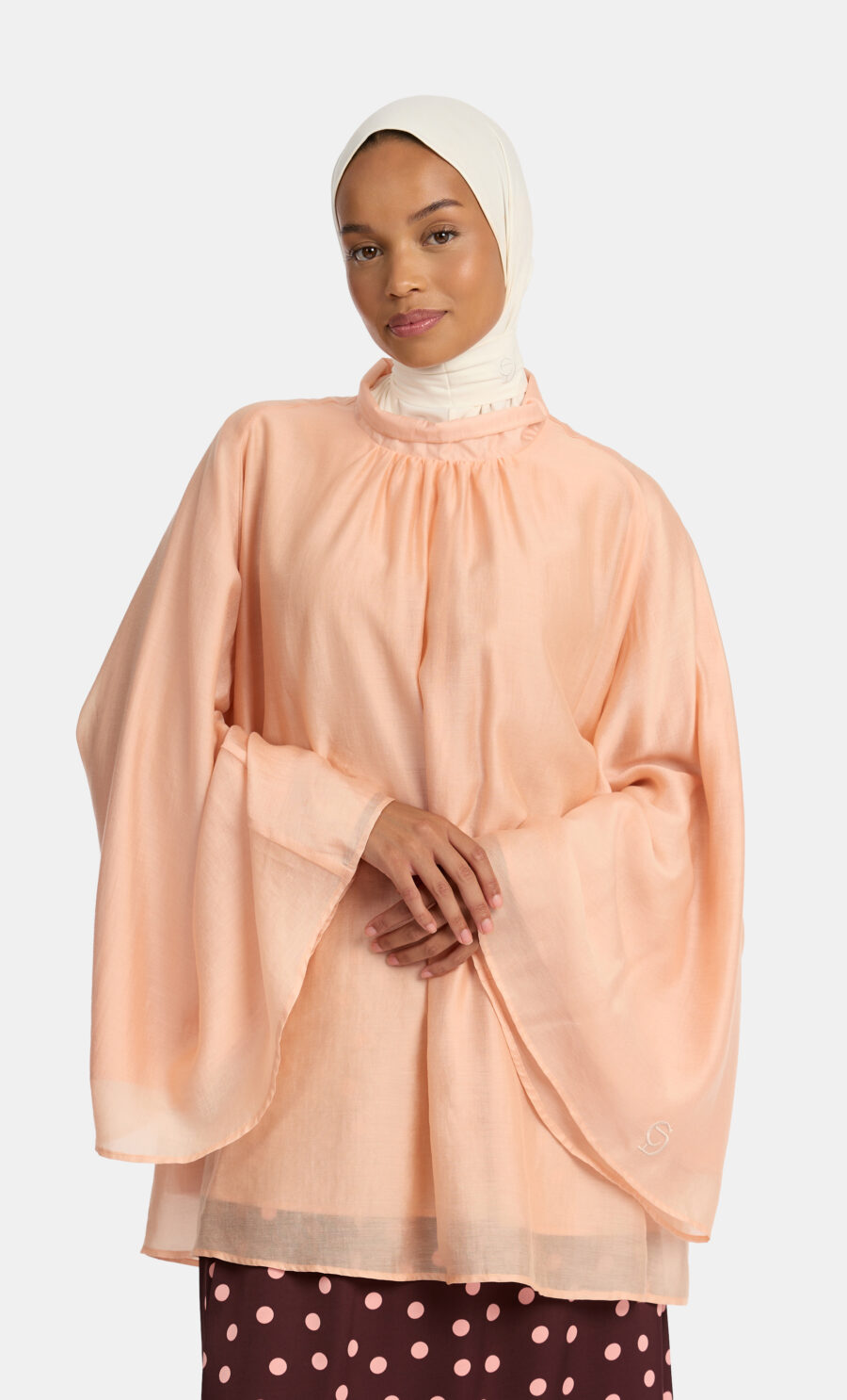 RELAXED FLOWY TOP - MUSK MELON