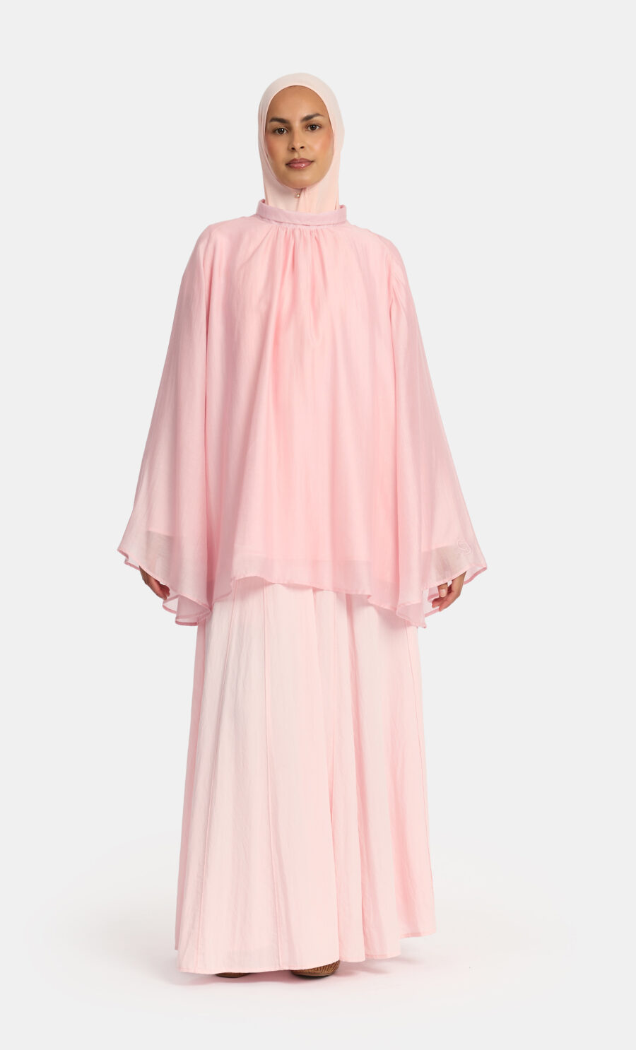 SCULPTED MAXI SKIRT - PASTEL PINK, S