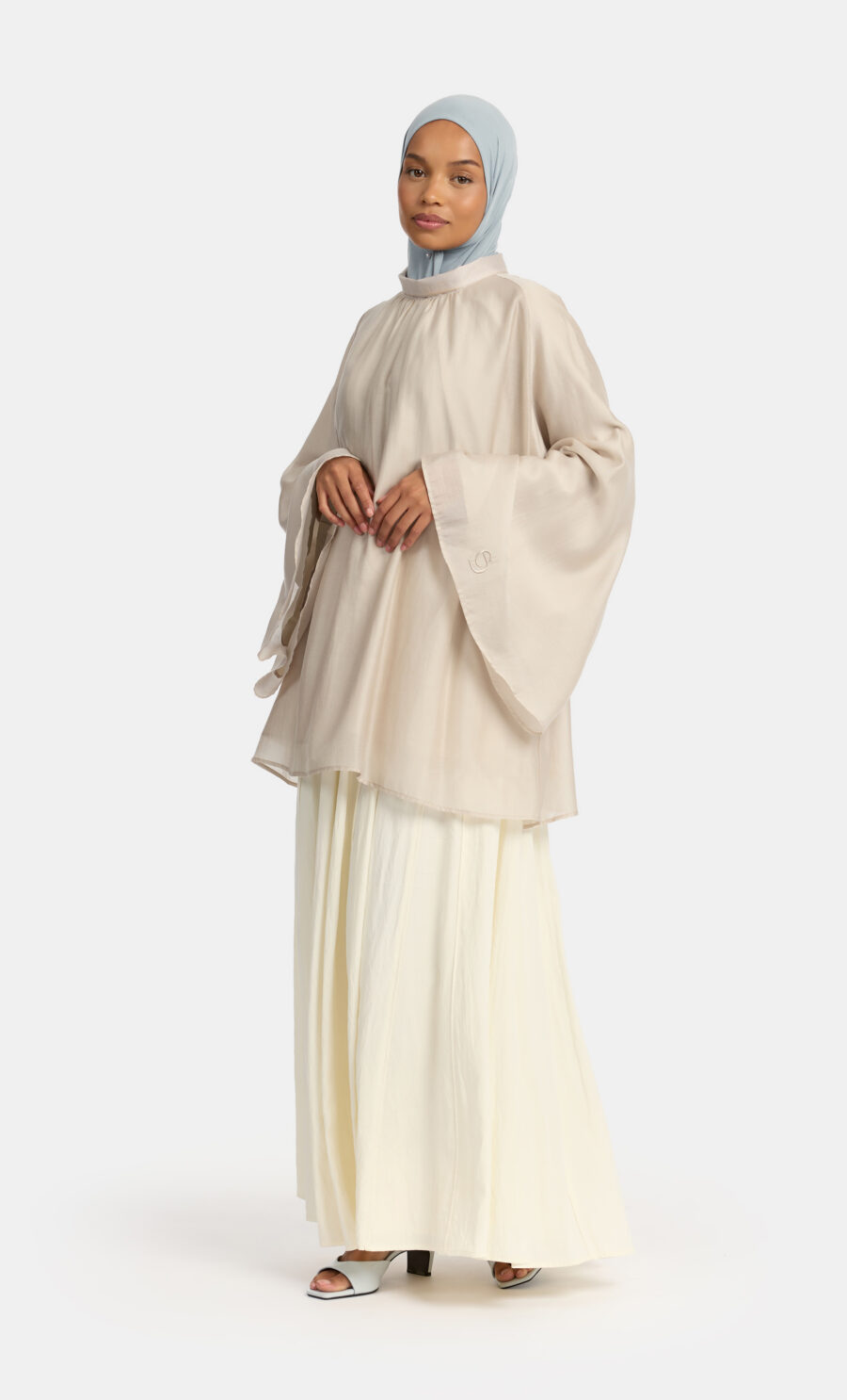 RELAXED FLOWY TOP - STONE