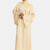 VOLUME SLEEVE DRESS-BUTTER YELLOW