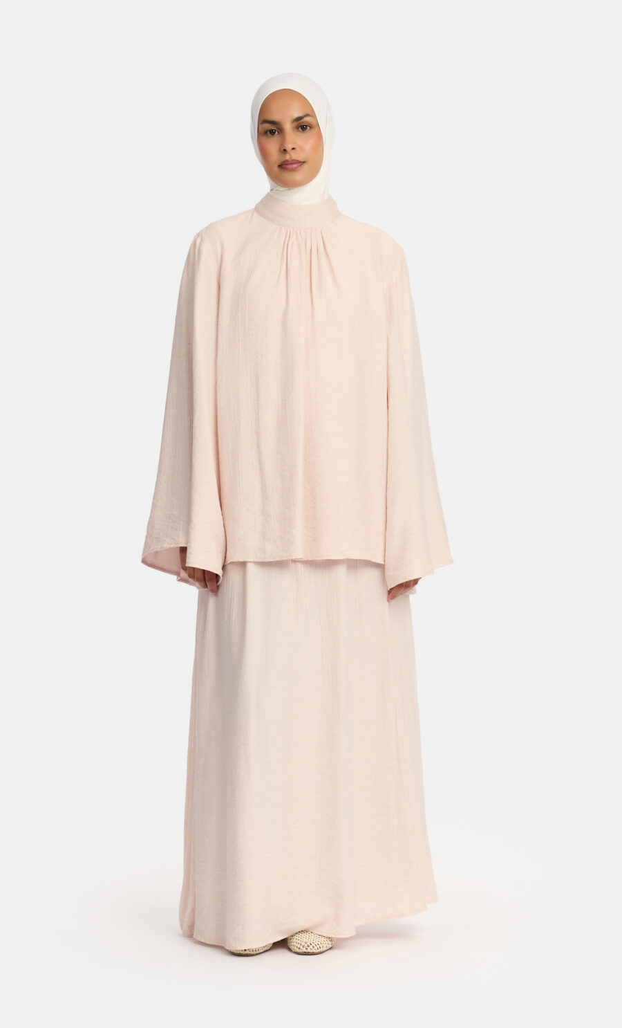LIGHTWEIGHT SKIRT SET - PASTEL PINK, XS