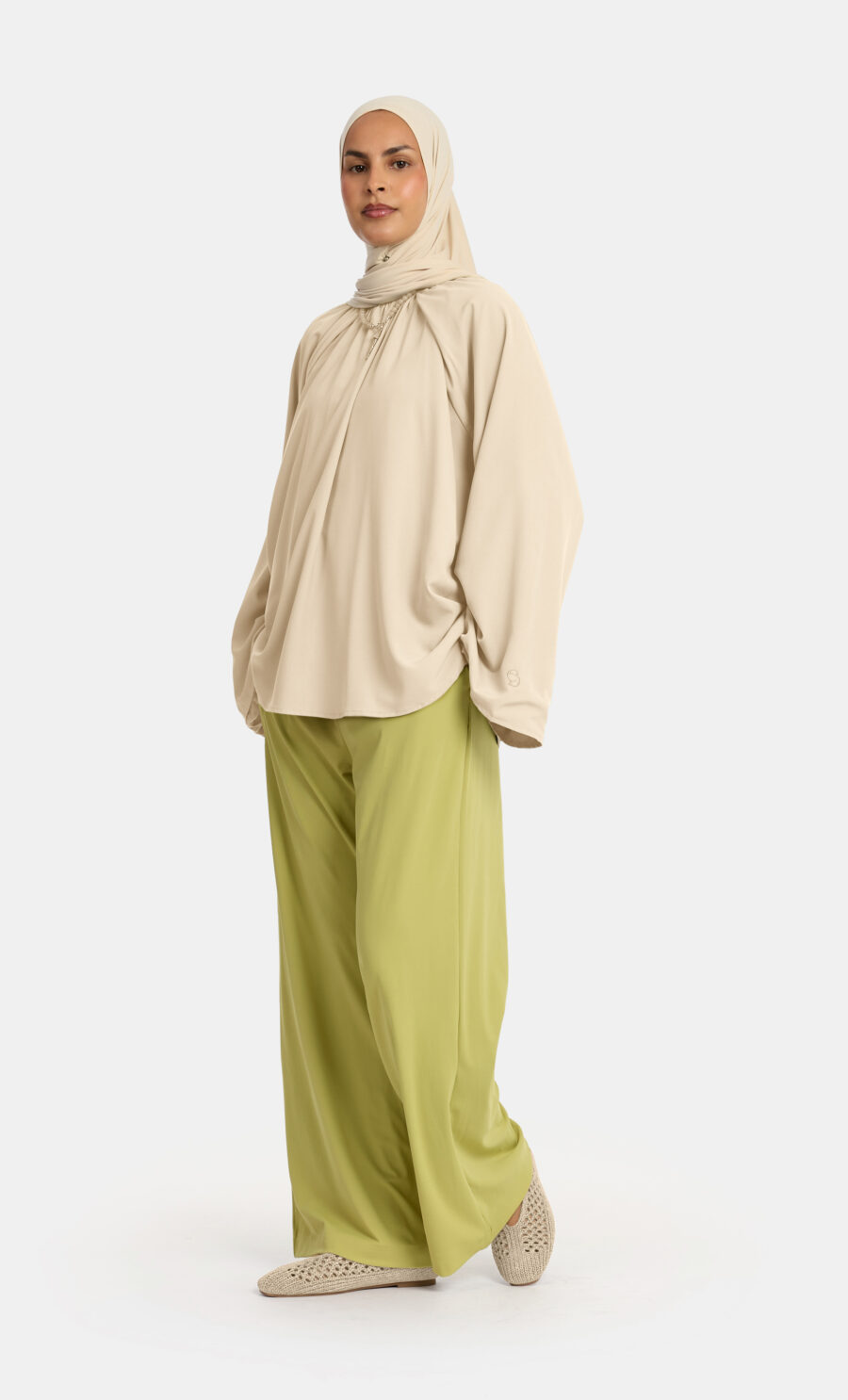 JERSEY PANTS - SAGE GREEN, S
