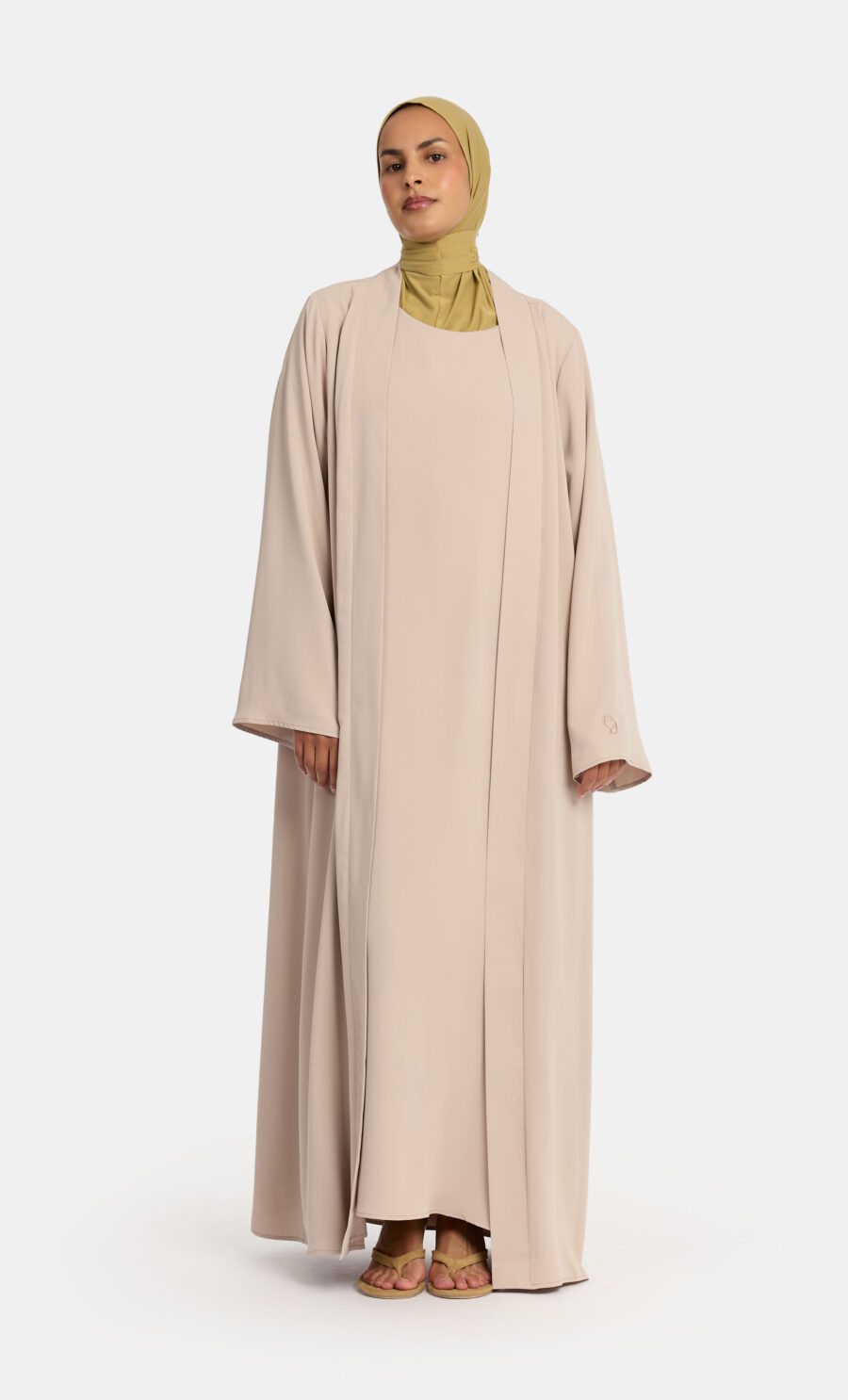 LIGHTWEIGHT KIMONO SET - SOFT TAUPE, S