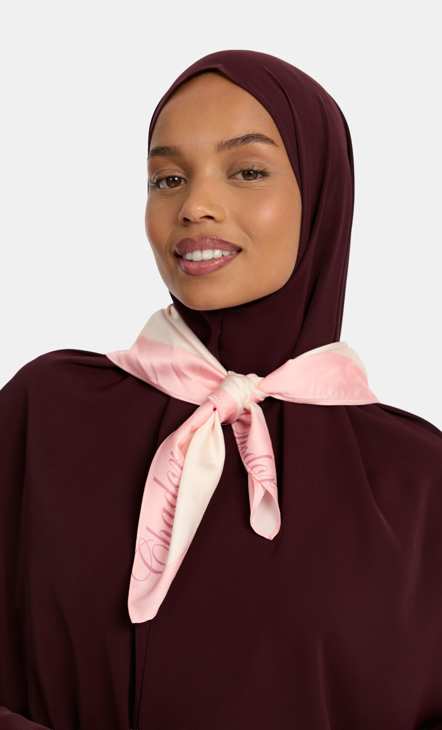 SILKY SCARF - IVORY BLUSH