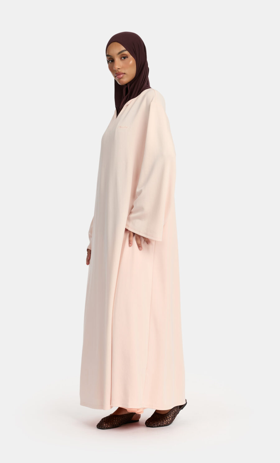 SOFT OVERSIZED DRESS - SOFT PINK, 135 CM