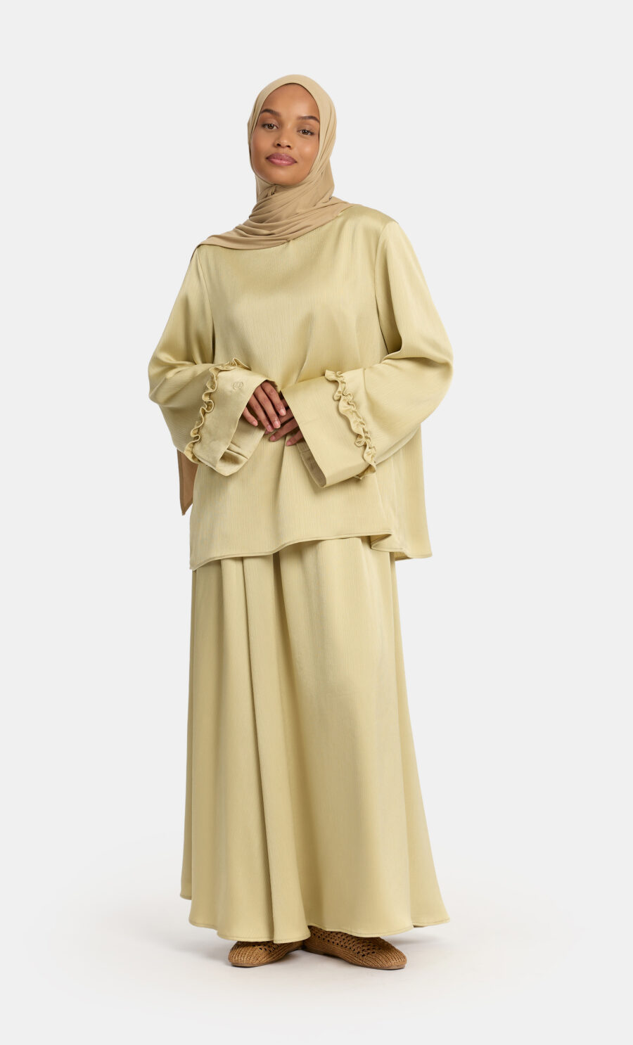 PLISSÉ SKIRT SET