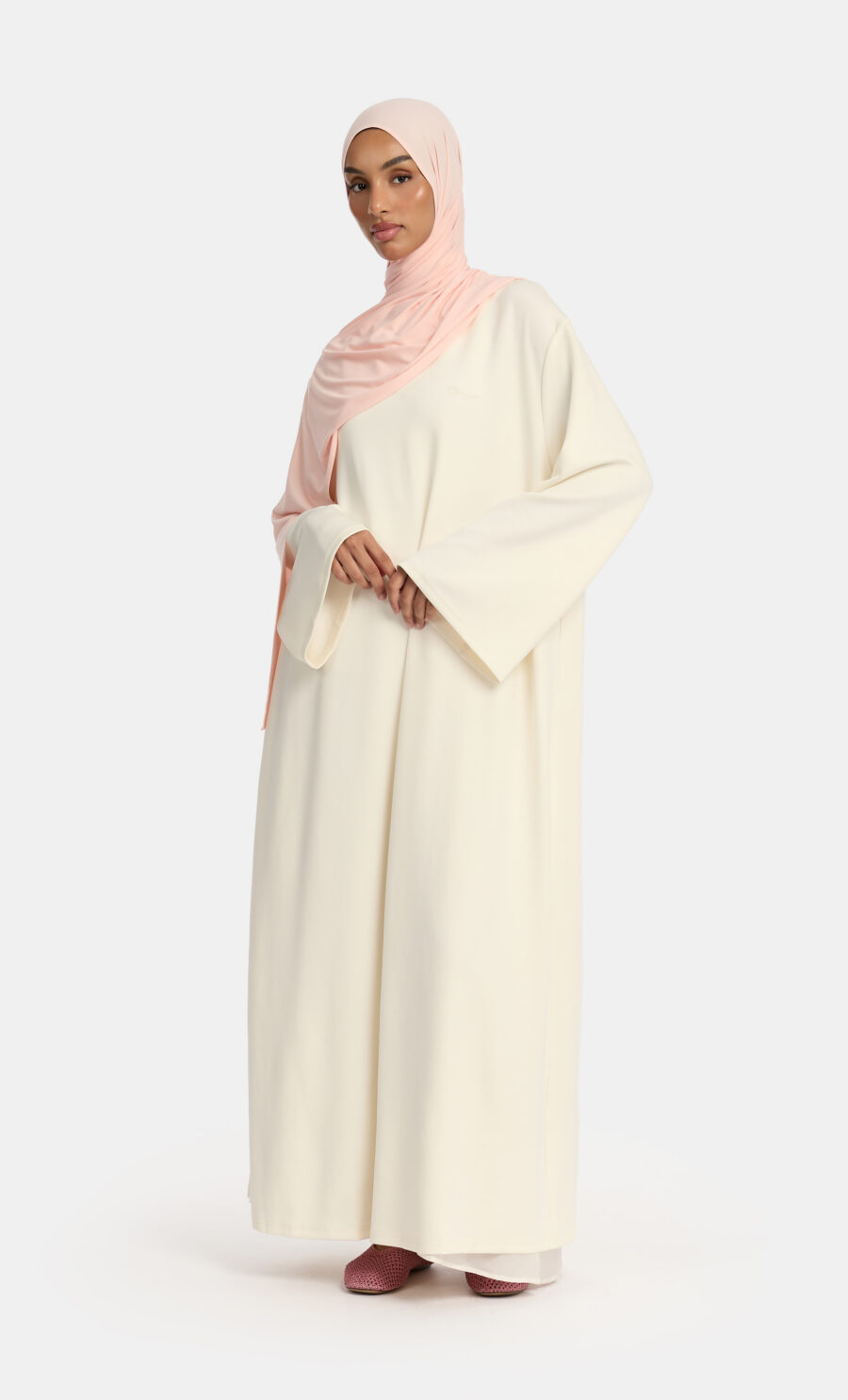SOFT OVERSIZED DRESS - WHITE, 135 CM