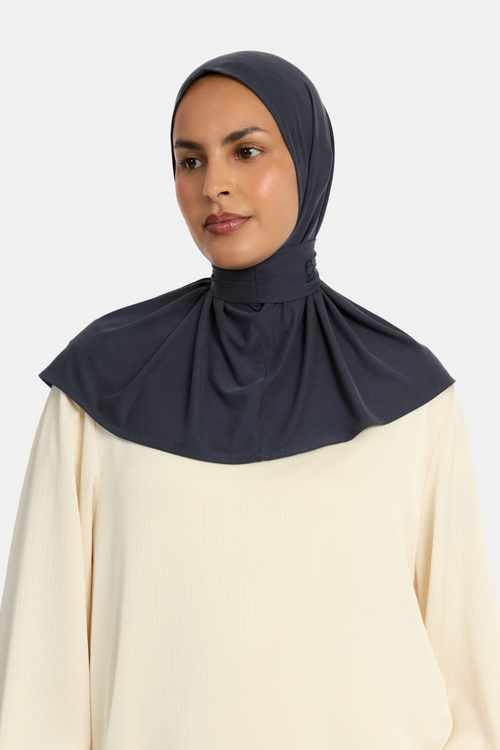 BREATHABLE PULL TIE HIJAB - DUSTYINDIGO