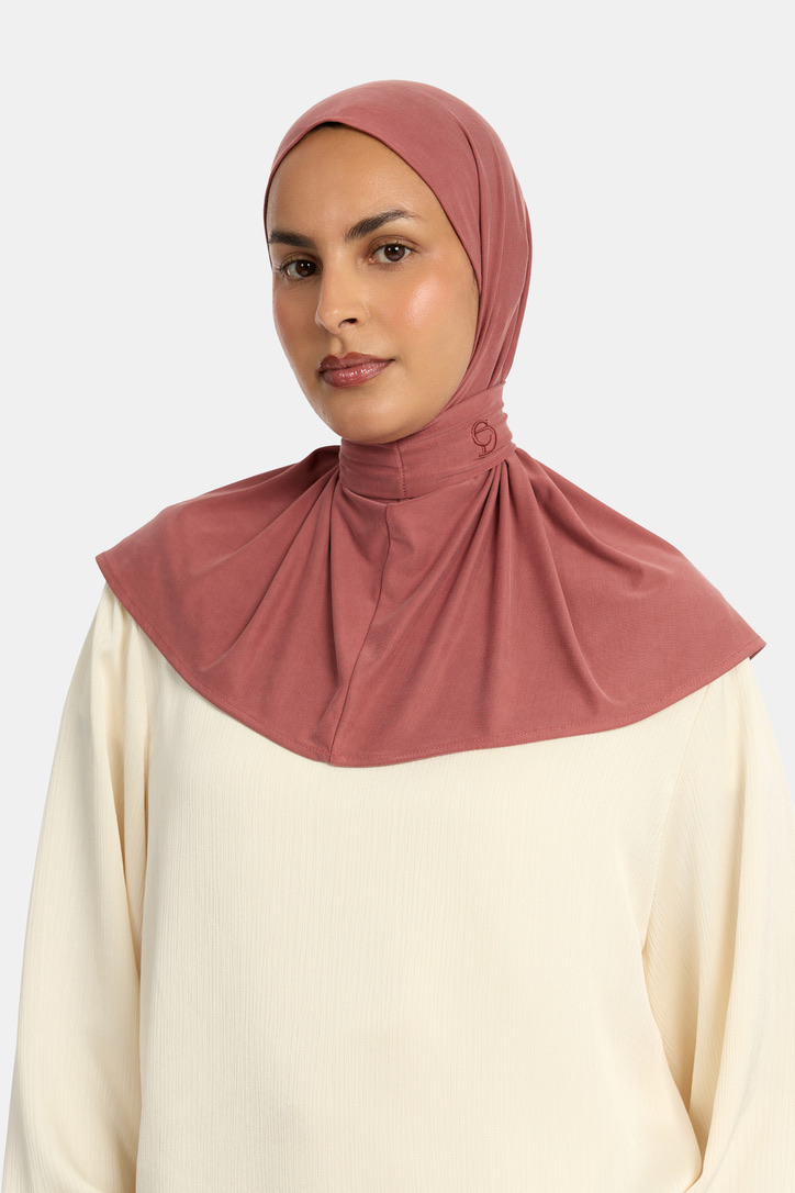 BREATHABLE PULL TIE HIJAB - CINNAMON