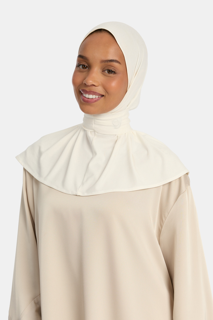BREATHABLE PULL TIE HIJAB - WHITE