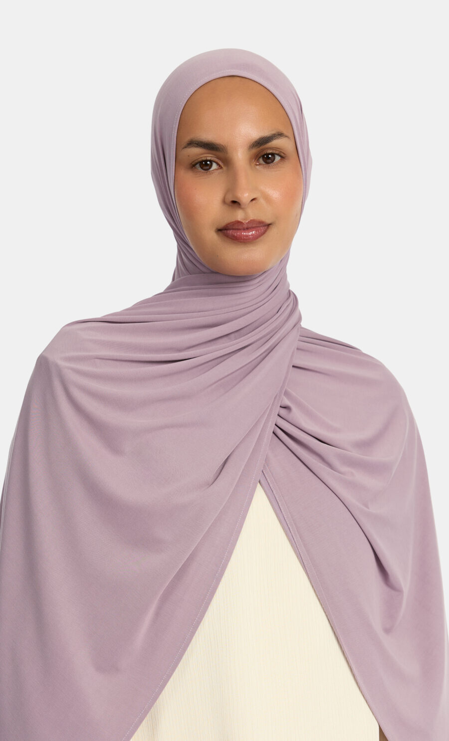 BREATHABLE JERSEY SCARF - BLUEBERRY MILK