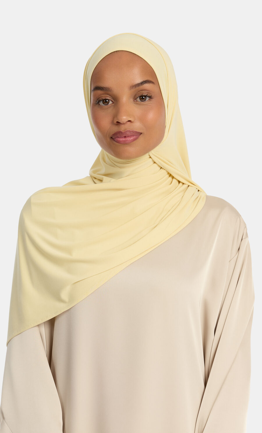 BREATHABLE JERSEY SCARF - BUTTER YELLOW