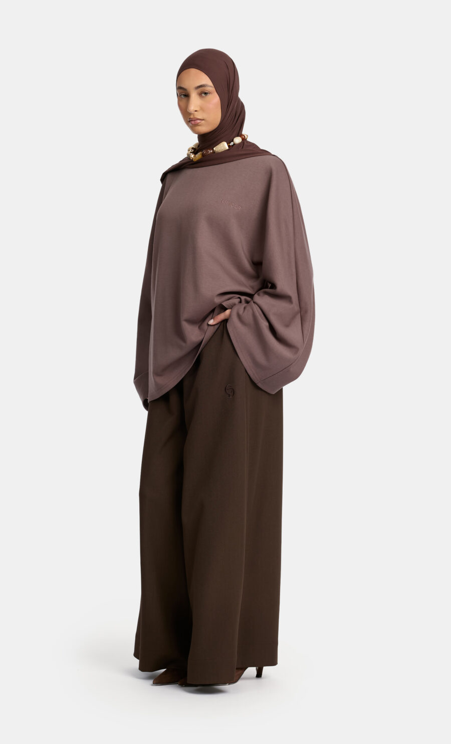 ESSENTIAL BASIC TOP - DEEP WINE, M