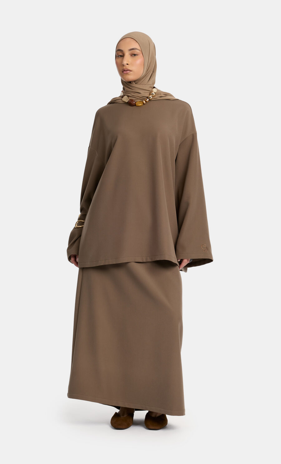 ESSENTIAL SKIRT SET - DEEP TRUFFLE, S
