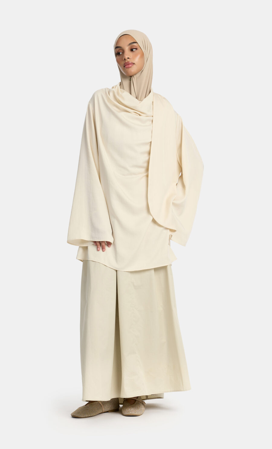 A-LINE SKIRT - IVORY, XS