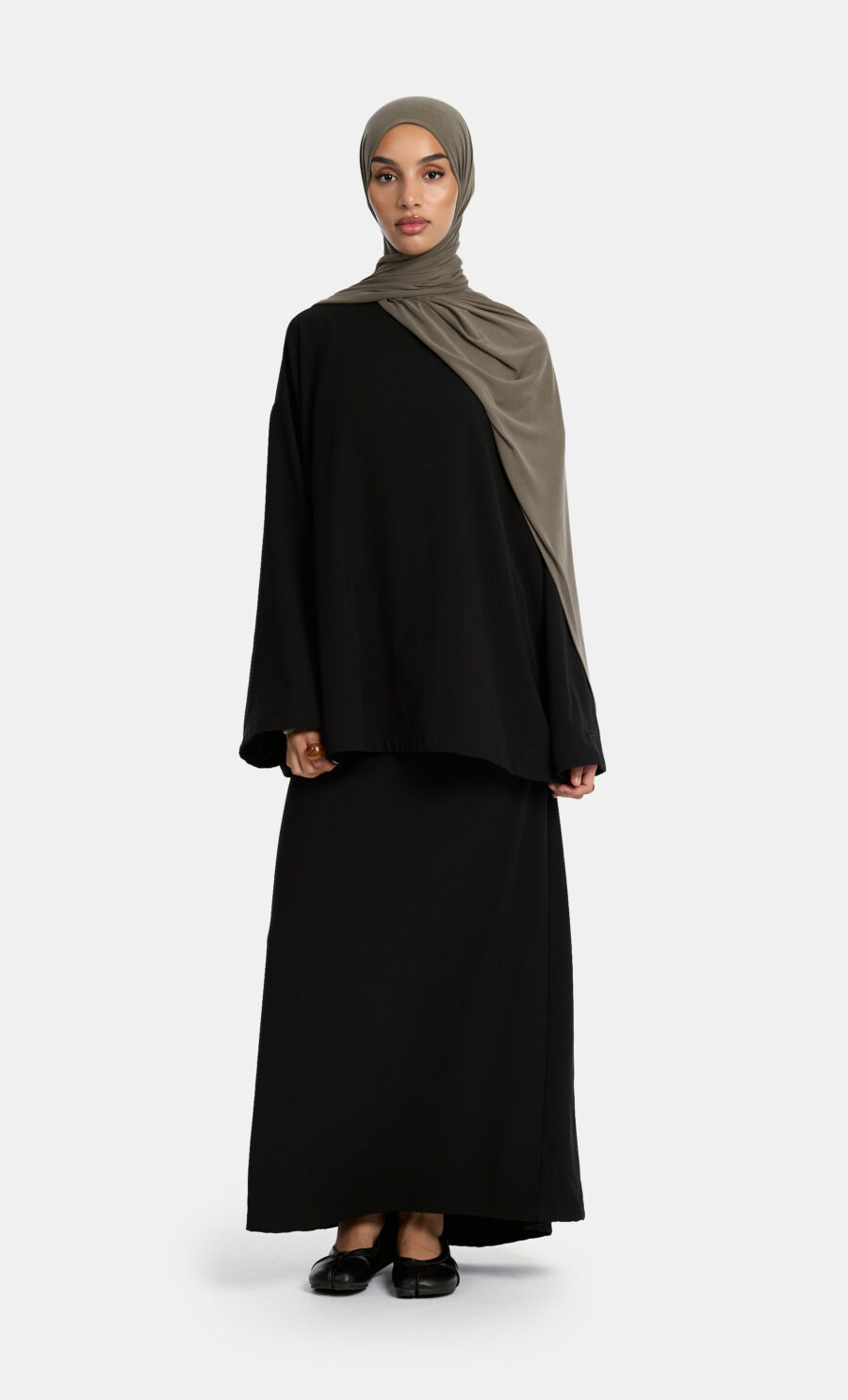 ESSENTIAL SKIRT SET - BLACK, M