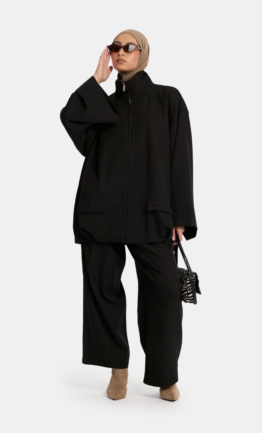 TAILORED JACKET SET - BLACK, S
